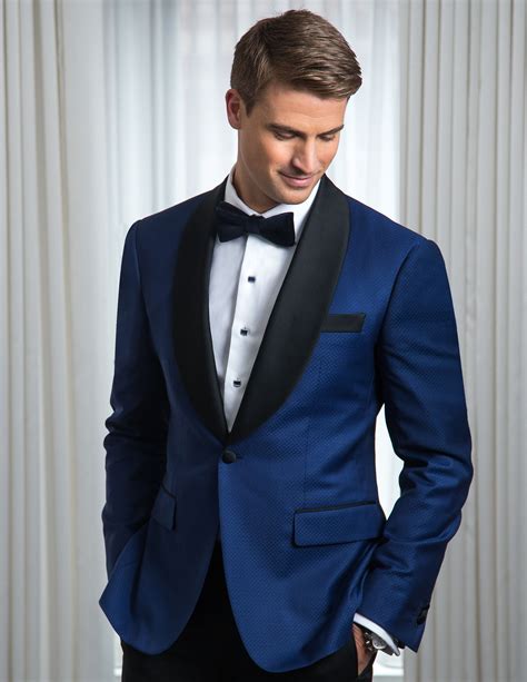 royal blue tuxedo style